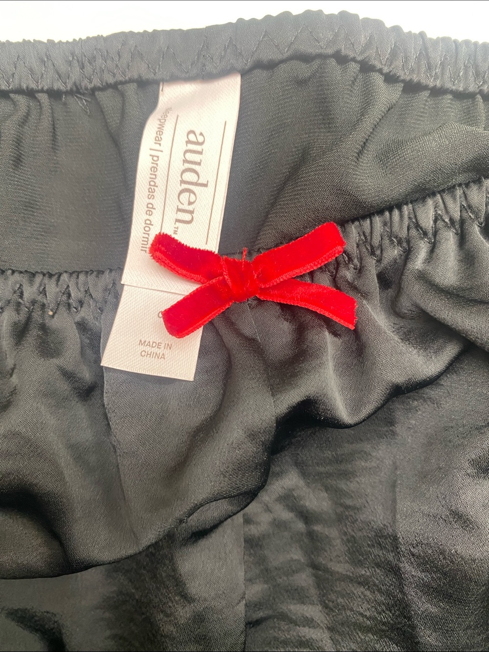 Black Satin Lounge Pants - Picture 6 of 6